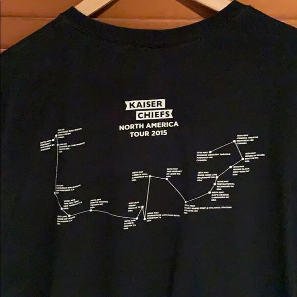 Kaiser Chiefs Tour T shirt 2015 size Large - Picture 4 of 5